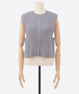 ＷＩＤＥ ＲＩＢＢＥＤ ＣＲＯＰＰＥＤ ＶＥＳＴ | HYKE (Women)/ハイク | 三越伊勢丹オンラインストア・通販【公式】