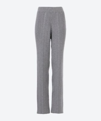 WIDE RIBBED SWEATER PANTS | HYKE (Women  