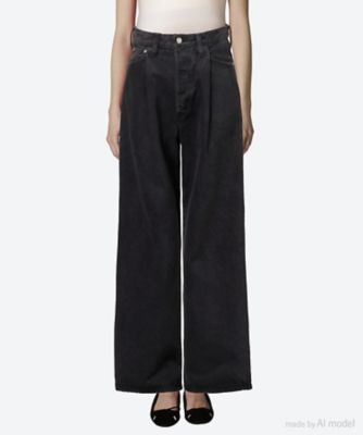 ＜HYKE (Women)＞ＴＷＩＬＬ　ＷＩＤＥ　ＬＥＧ　ＪＥＡＮＳ