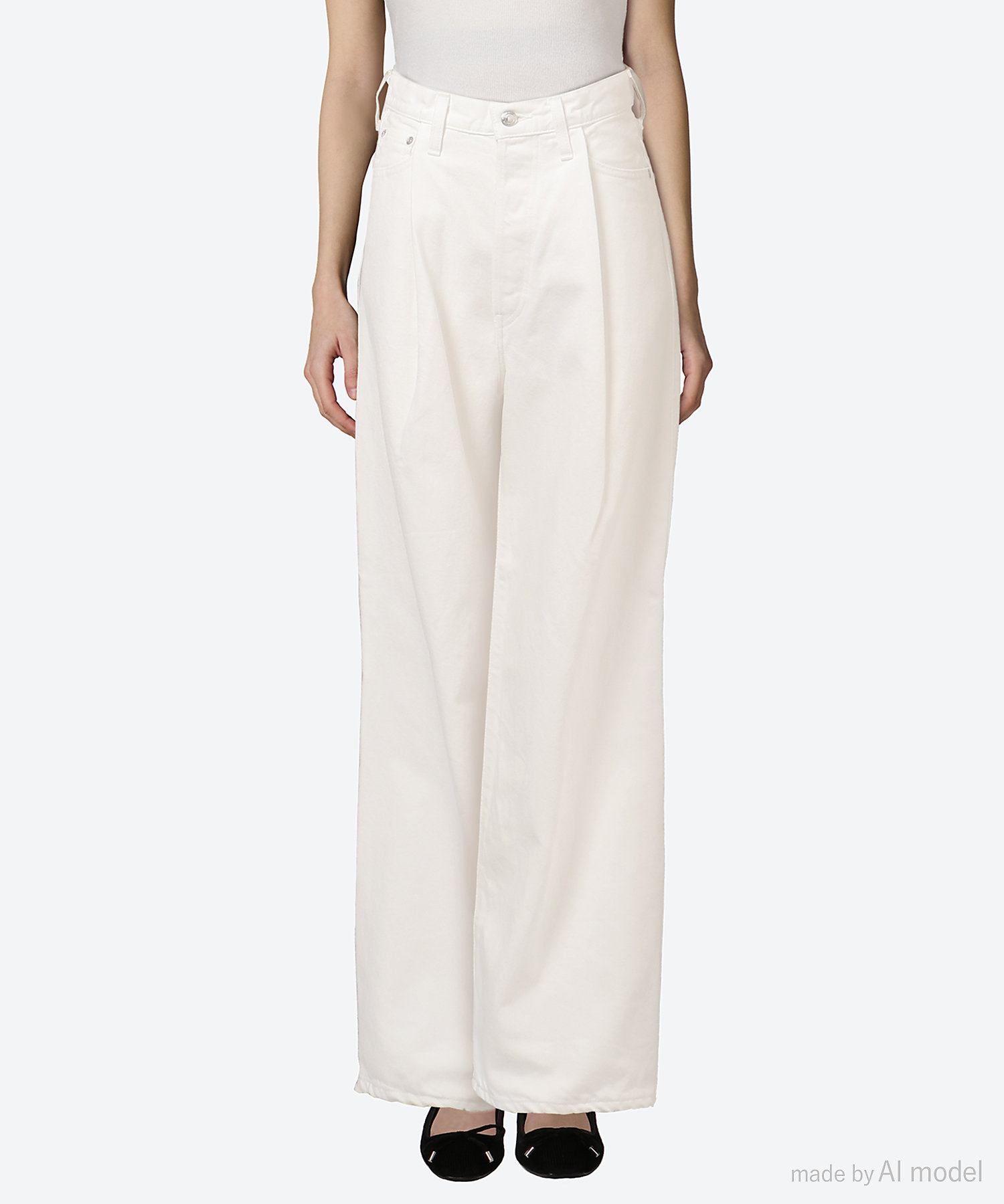 TWILL WIDE LEG JEANS | HYKE (Women)/ハイク TWILL WIDE LEG JEANS | HYKE (Women)/ハイク