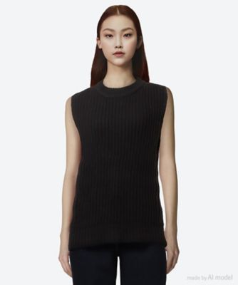 ＷＯＯＬ ＲＩＢＢＥＤ ＳＷＥＡＴＥＲ ＶＥＳＴ | HYKE (Women)/ハイク | 三越伊勢丹オンラインストア・通販【公式】