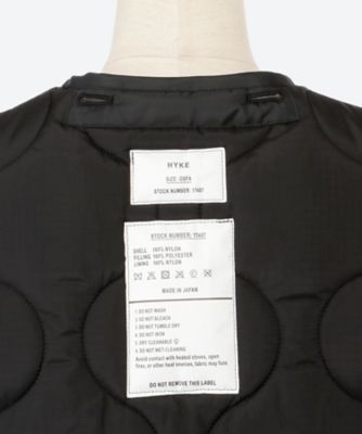 HYKE キルティング ショートベスト HYKE＞新作入荷 10.03 | st company online store 入荷案内ブログ