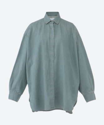 ＜Tu es mon Tresor (Women)＞Ｔｈｅ　Ｔｕｒｑｕｏｉｓｅ　Ｏｖｅｒｓｉｚｅｄ　Ｄｅｎｉｍ　Ｓｈｉｒｔ