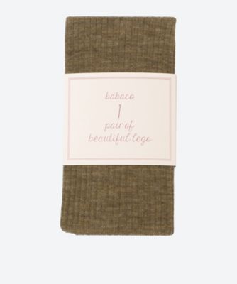 Ribbed Tights BA02－BSM8 | babaco (Women