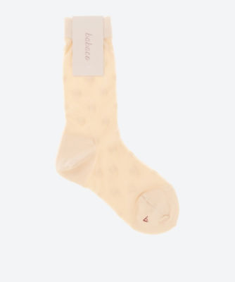 ＜babaco (Women)＞Ｓｈｅｅｒ　Ｄｏｔ　Ｓｏｃｋｓ　ＢＡ０２―ＢＮ５６