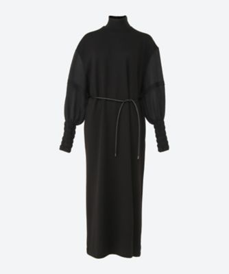 ＜AKIRANAKA (Women)＞Ｒｅｂｅｋｋａ　ＴＰ　ｓｌｅｅｖｅ　ｄｒｅｓｓ　ＢＫ