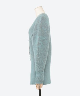 Ｇｒｅｅｒ　ｍｏｈａｉｒ　ｋｎｉｔ　ｃａｒｄｉｇａｎ　ＢＬ　ＡＷ２４２８―ＢＬ