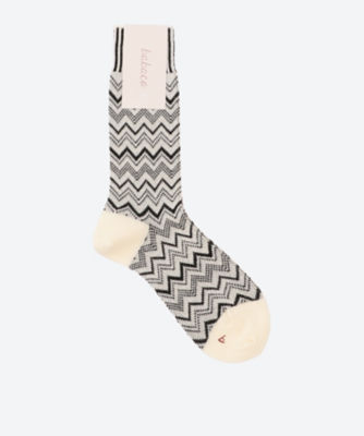 ＜babaco (Women)＞Ｊａｃｑｕａｒｄ　Ｓｏｃｋｓ　ＢＡ０２－ＢＮ５７