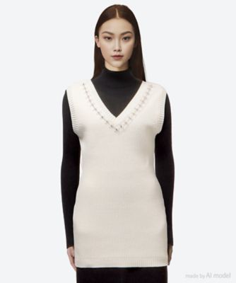 leur logette (Women)/ルール ロジェット bulky cotton vest 20526