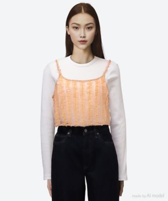 ＜leur logette (Women)＞ｃｏｏｋｉｅ　ｔｕｌｌｅ　ｅｍｂｒｏｉｄｅｒｙ　０３６３７