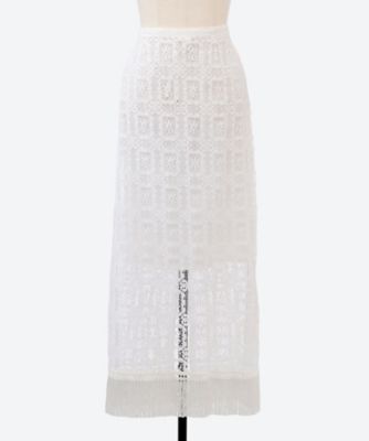 ｆｌｏｗｅｒ　ｓｑｕａｒｅ　ｌａｃｅ　ｓｋｉｒｔ　０４４６７