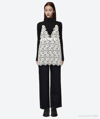 couture flower embroidery camisole