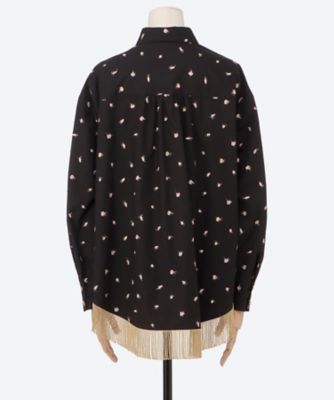 cotton flower embroidery blouse