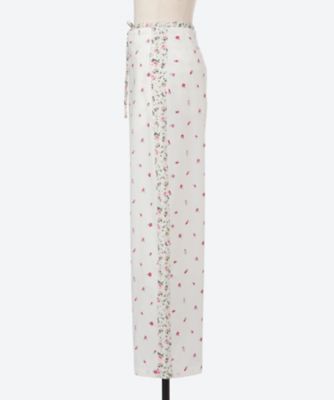 cotton flower embroidery pants