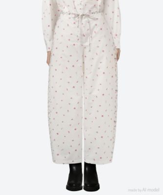 ＜leur logette (Women)＞ｃｏｔｔｏｎ　ｆｌｏｗｅｒ　ｅｍｂｒｏｉｄｅｒｙ　ｐａｎｔｓ　　０５４１１