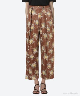 ＜leur logette (Women)＞ｖｉｔａｇｅ　ｆｌｏｗｅｒ　ｃｏｔｔｏｎ　ｐｒ　０５４１０