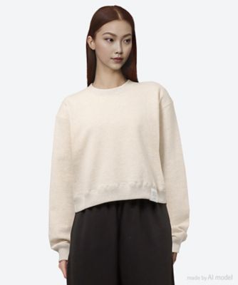 HYKE (Women)/ハイク ＣＲＯＰＰＥＤ　ＳＷＥＡＴ　ＳＨＩＲＴ　２５ＳＳ／１２４１３