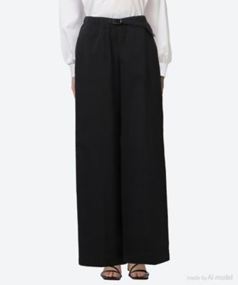 ＜HYKE (Women)＞ＴＡＳＬＡＮ　ＴＷＩＬＬ　ＷＩＤＥ　ＬＥＧ　ＰＡＮＴＳ　２５ＳＳ／１３３３８