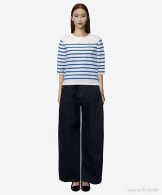 美品 HYKE ハイク 長袖カットソー サイズ1 ホワイト Tシャツ