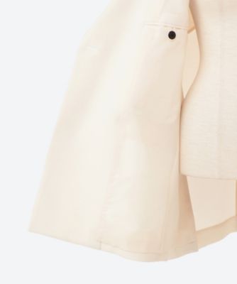 注目■HYKE■オックスフォードダブルブレストノースリーブレザー HYKE(ハイク)】 OXFORD DOUBLE-BREASTED SLEEVELESS BLAZER