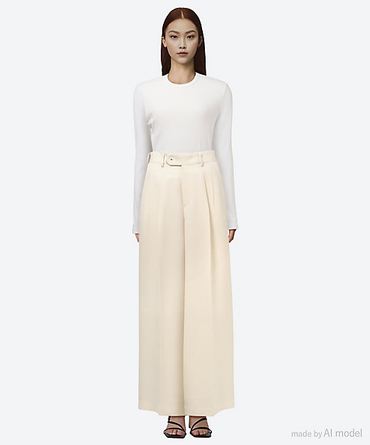 OXFORD WIDE LEG PANTS 25SS/13320 OXFORD WIDE LEG PANTS 25SS/13320