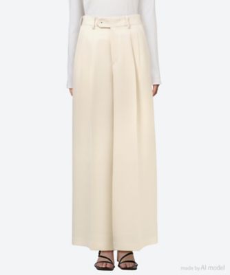 ＜HYKE (Women)＞ＯＸＦＯＲＤ　ＷＩＤＥ　ＬＥＧ　ＰＡＮＴＳ　２５ＳＳ／１３３２０
