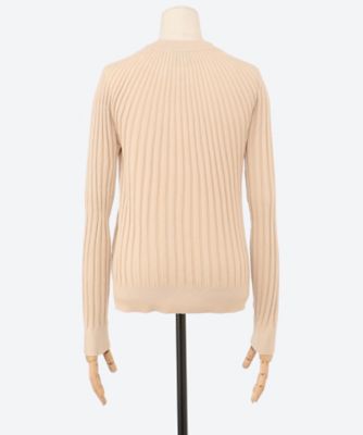 HYKE ハイクWIDE RIBBED SHORT-SLV SWEATER WIDE RIBBED SHORT－SLV SWEATER