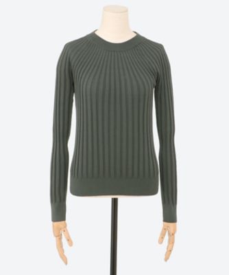HYKE ハイク 231-11301 ネイビー コットン WIDE RIBBED SWEATER ネイビー 2 トップス コットン レディース 中古 WIDE RIBBED STRAPLESS SWEATER-ワイドリブストラップレス