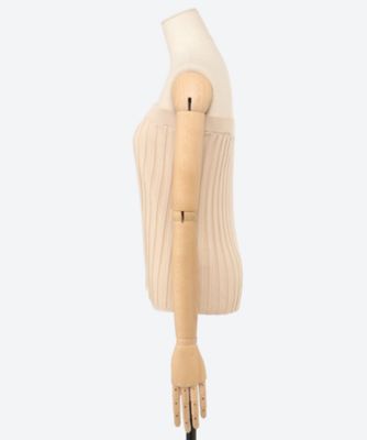 WIDE RIBBED STRAPLESS SWEATER