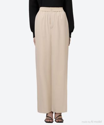 ＜HYKE (Women)＞ＳＴＲＥＴＣＨ　ＷＩＤＥ　ＬＥＧ　ＰＡＮＴＳ　２５ＳＳ／１３３３２