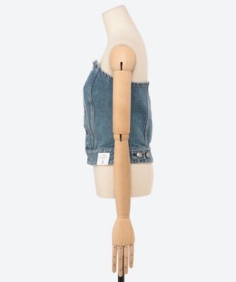 DENIM STRAPLESS TOP 25SS／17438