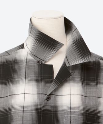 T／W OMBRE CHECK BALLOON SLEEVE