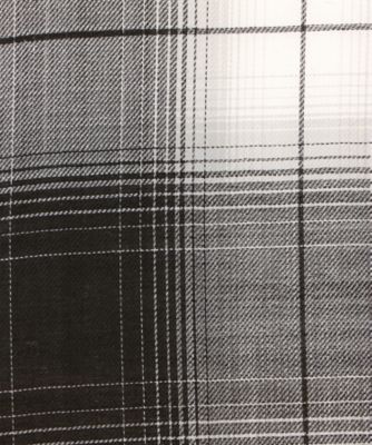 T／W OMBRE CHECK BALLOON SLEEVE