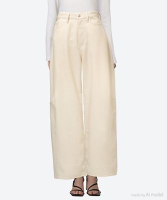 ＜HYKE (Women)＞ＯＸＦＯＲＤ　ＢＡＲＲＥＬ　ＬＥＧ　ＪＥＡＮＳ　２５ＳＳ／１３３２６