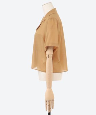 Ｔ／Ｗ　ＶＯＩＬＥ　ＣＲＯＰＰＥＤ　ＳＨＩＲＴ　２５ＳＳ／１５２４１