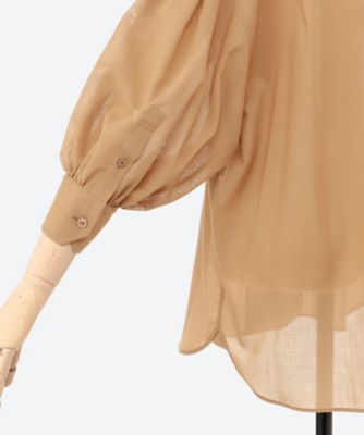 【25SS 未使用】HYKE BALLOON SLEEVE BLOUSE HYKE 25SS バルーンスリーブ ブラウス ブルー 新品 ハイク
