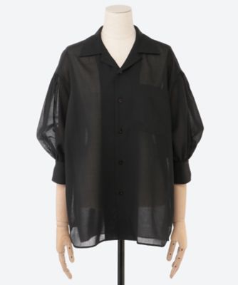 【25SS 未使用】HYKE BALLOON SLEEVE BLOUSE HYKE 25SS バルーンスリーブ ブラウス ブルー 新品 ハイク
