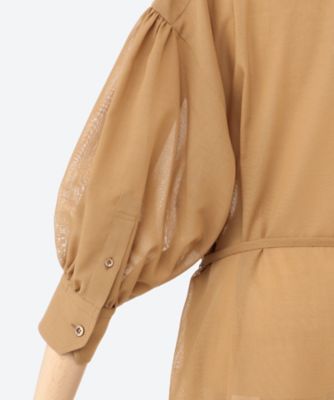 T／W VOILE BALLOON SLEEVE DRESS 25SS