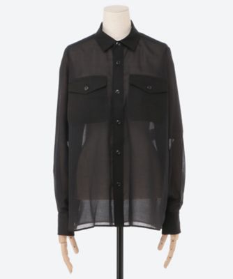 SHEER TWILL SHIRT 25SS／15243 | HYKE