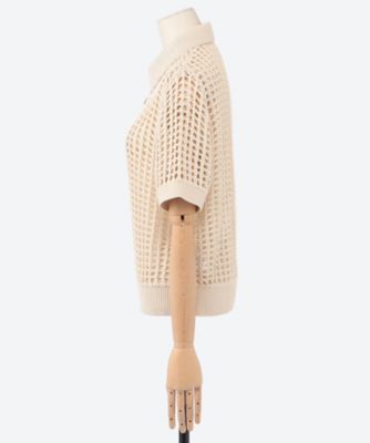 CROCHETED POLO SWEATER 25SS／11393