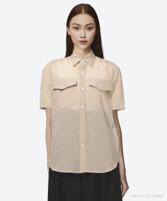 ＜HYKE (Women)＞ＴＡ／Ｃ　ＬＡＷＮ　ＳＨＩＲＴ　２５ＳＳ／１５２４０