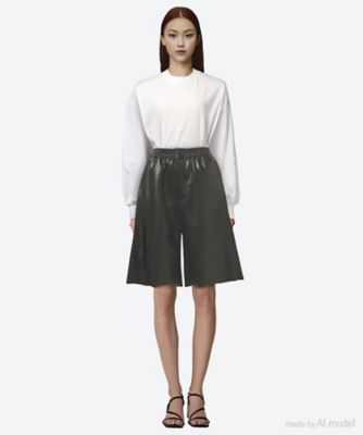 FAUX LEATHER SHORTS 25SS／13324
