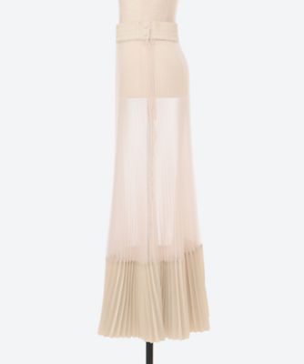【HYKE】TAFFETA PLEATED SKIRT HYKE Polyester Taffeta Pleated Skirt 1 Brown | eBay