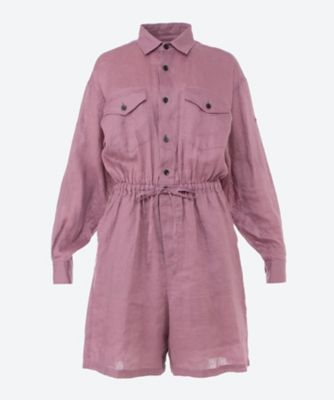 ＜HYKE (Women)＞ＬＩＮＥＮ　ＪＵＭＰＳＵＩＴ　（ＬＯＮＧ　ＳＬＥＥＶＥ）　２５ＳＳ／１６２３６