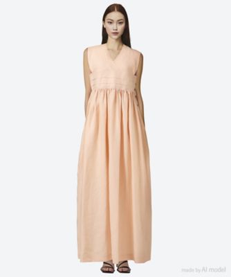 ＜HYKE (Women)＞ＬＩＮＥＮ　ＭＡＸＩ　ＤＲＥＳＳ　２５ＳＳ／１６２００