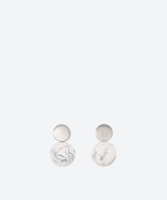 ＜HYKE (Women)＞ＦＬＡＴ　ＲＯＵＮＤ　ＡＮＤ　ＢＡＬＬ　ＥＡＲＲＩＮＧＳ　２５ＳＳ／１９３３７―４５