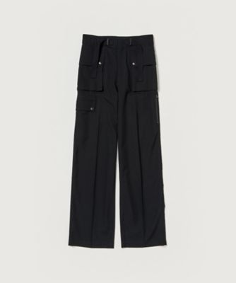 WOOL HERRINGBONE CARGO PANTS
