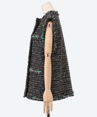 貴重 新品タグ付 ルールロジェット ツイード ベスト、ジレ leur