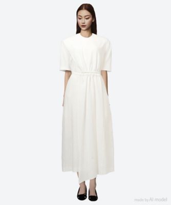 ＜AKIRANAKA (Women)＞Ｅｍｅｌｉｅ　ｇａｔｈｅｒｅｄ　ｐａｎｅｌ　ｄｒｅｓｓ　ＯＷ　　ＡＲ２５０４―ＯＷ