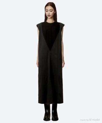 ＜AKIRANAKA (Women)＞Ａｇａｔａ　ｃｏｍｂｉ　ｔｅｘ　ｊｅｒｓｅｙ　ｄｒｅｓｓ　ＢＫ　ＡＲ２５０７―ＢＫ